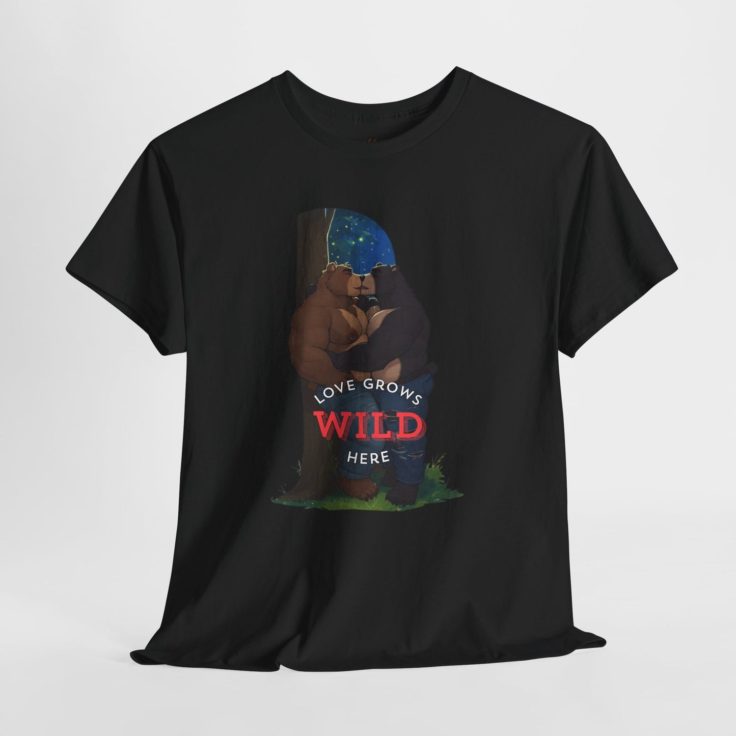 “Love Grows Wild Here” – Gay Bear Romance Tee