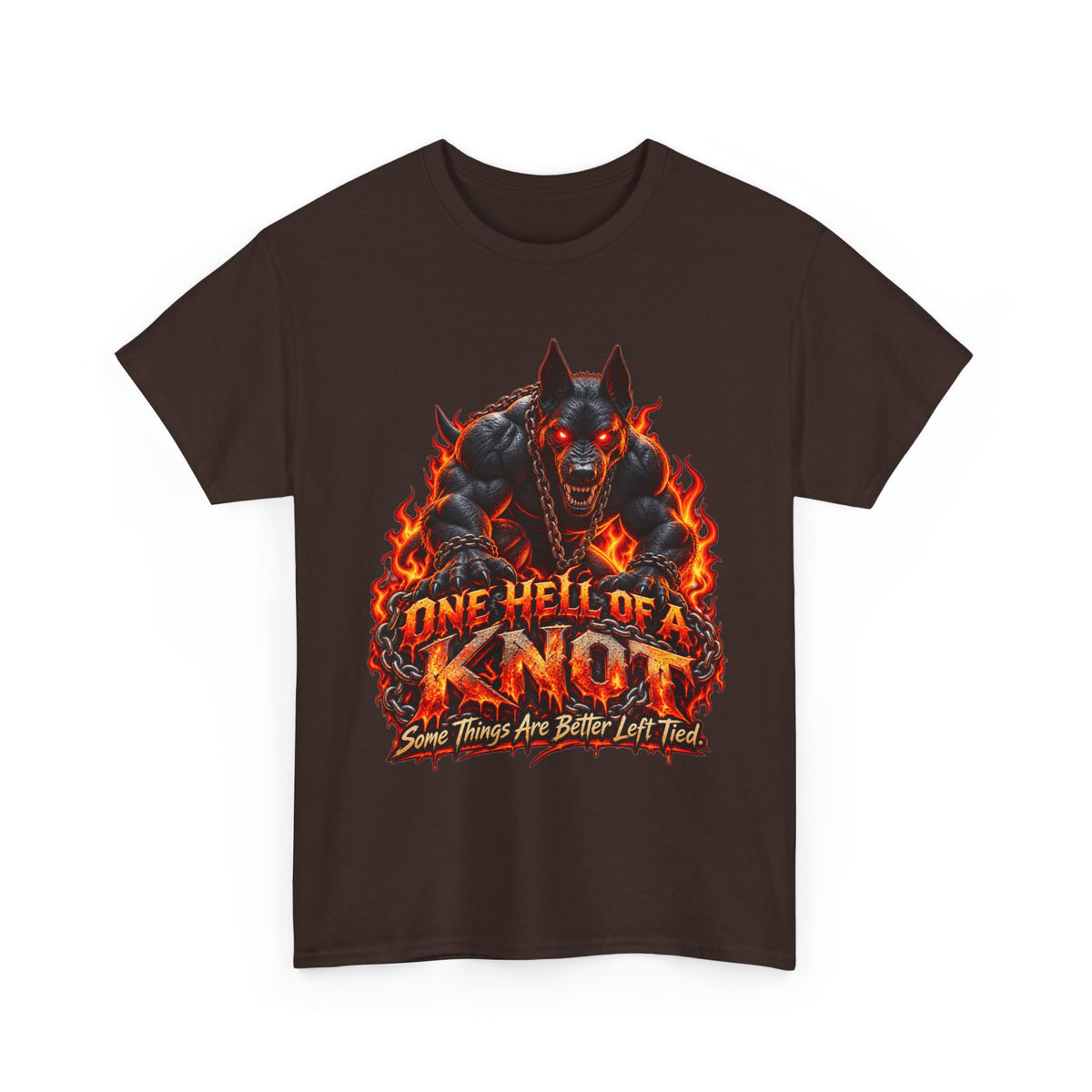 One Hell of a Knot – Hellhound Graphic Tee | Gay Furry & Bear Pride Shirt