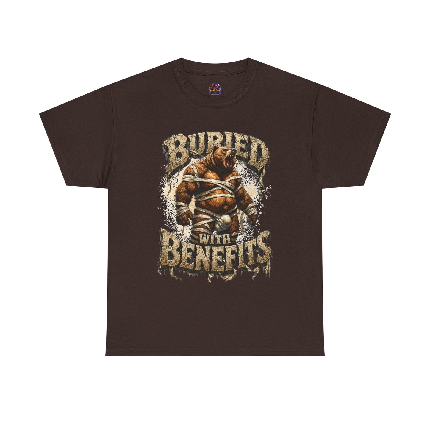 Gay Bear Halloween "Buried With Benefits" Mummy Tee
