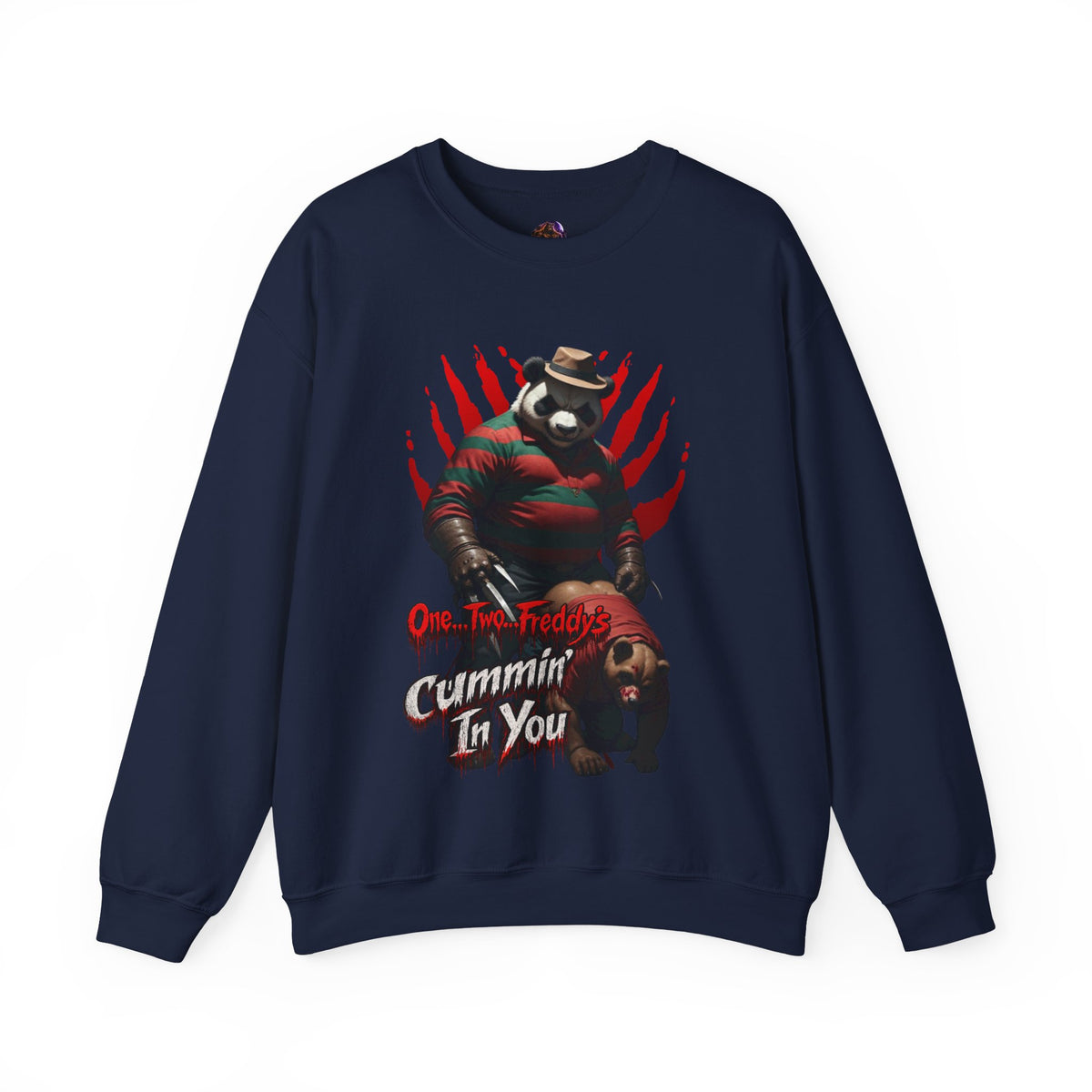 Gay Horror "One... Two... Freddy's Cummin' In You" Sweatshirt