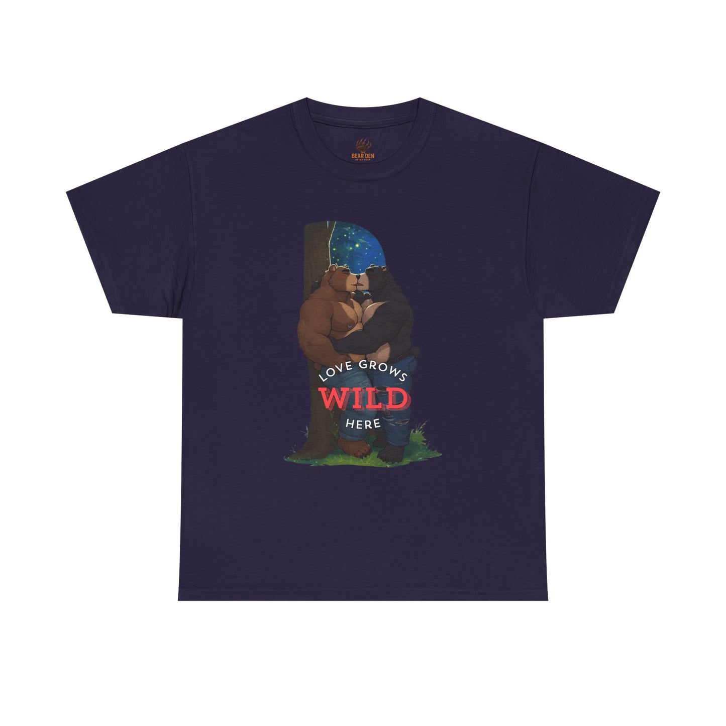 “Love Grows Wild Here” – Gay Bear Romance Tee