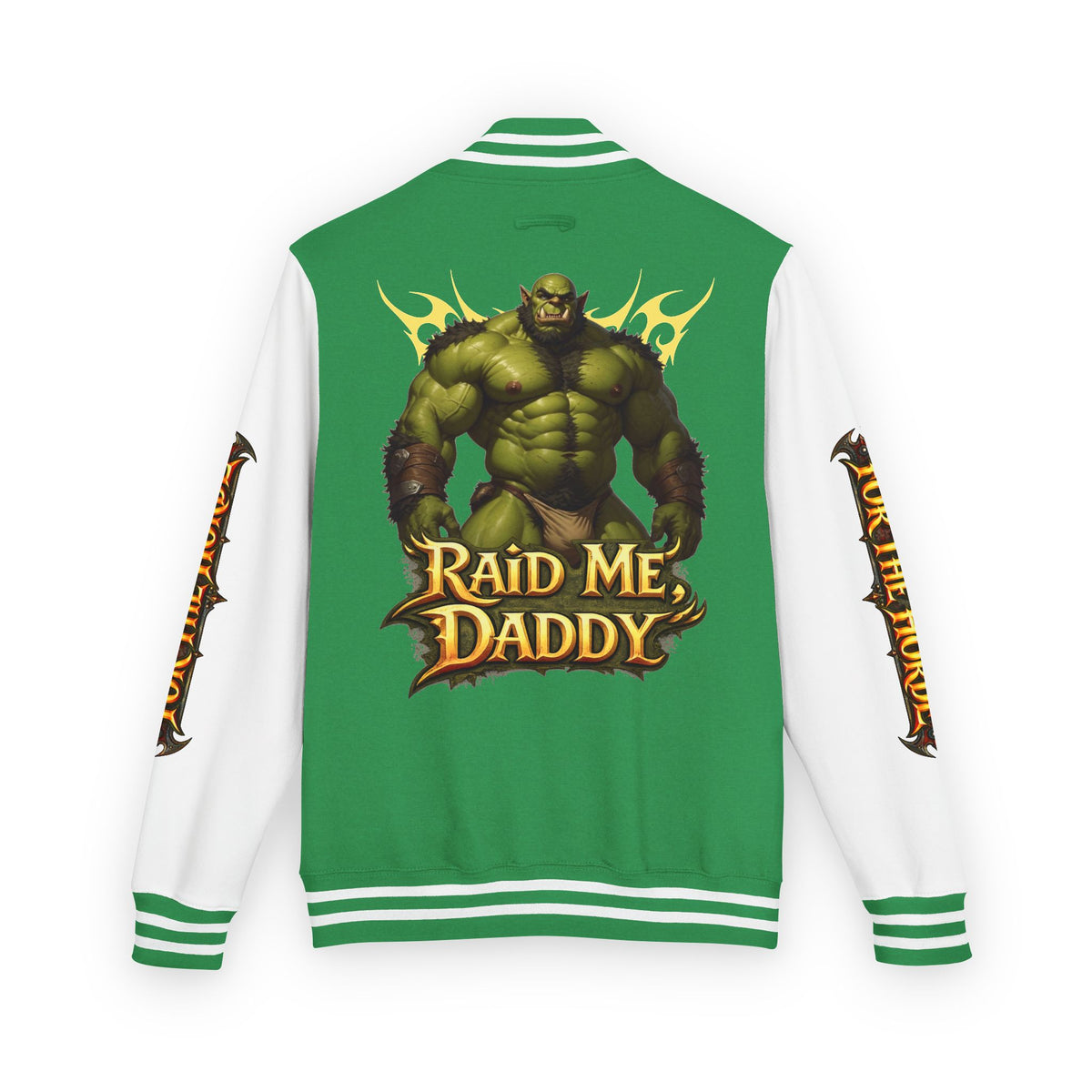 Gay Bear "Raid Me Daddy" Orc Letterman Jacket