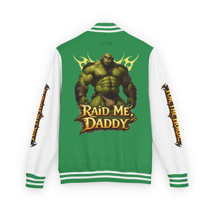 Gay Bear "Raid Me Daddy" Orc Letterman Jacket