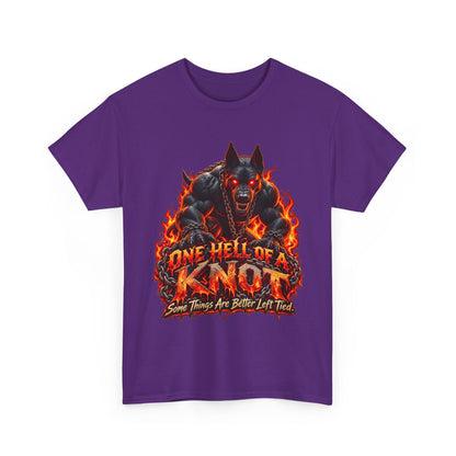 One Hell of a Knot – Hellhound Graphic Tee | Gay Furry & Bear Pride Shirt