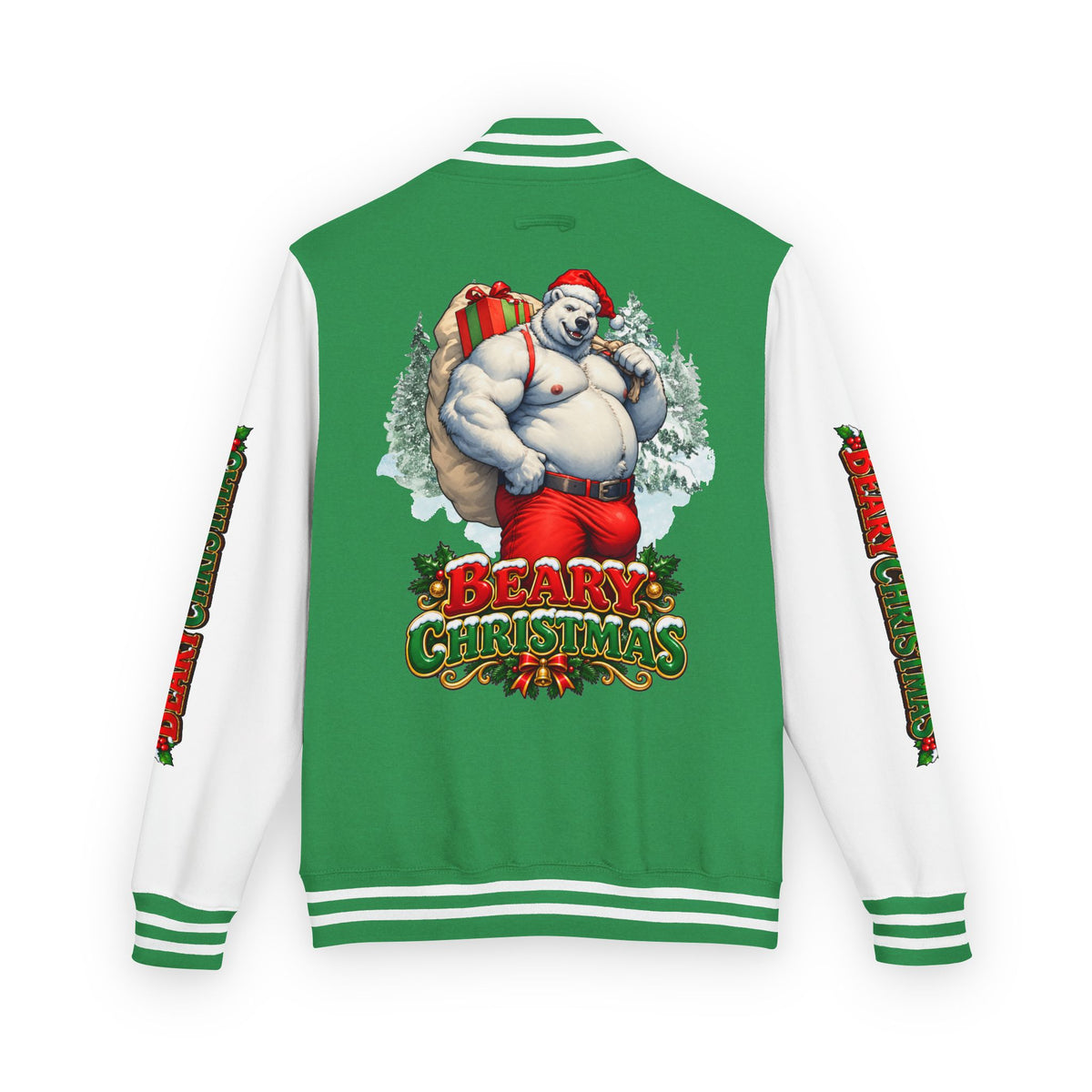 Gay Bear "Beary Christmas" Letterman Jacket