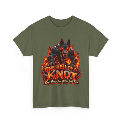 One Hell of a Knot – Hellhound Graphic Tee | Gay Furry & Bear Pride Shirt