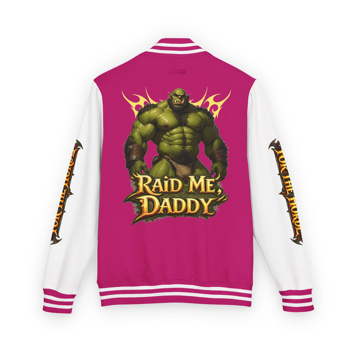 Gay Bear "Raid Me Daddy" Orc Letterman Jacket