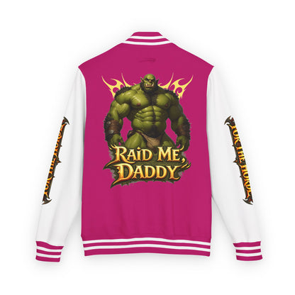 Gay Bear "Raid Me Daddy" Orc Letterman Jacket