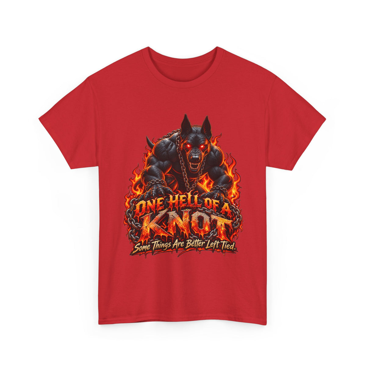 One Hell of a Knot – Hellhound Graphic Tee | Gay Furry & Bear Pride Shirt