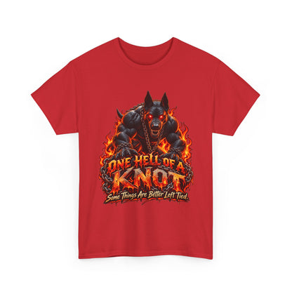 One Hell of a Knot – Hellhound Graphic Tee | Gay Furry & Bear Pride Shirt