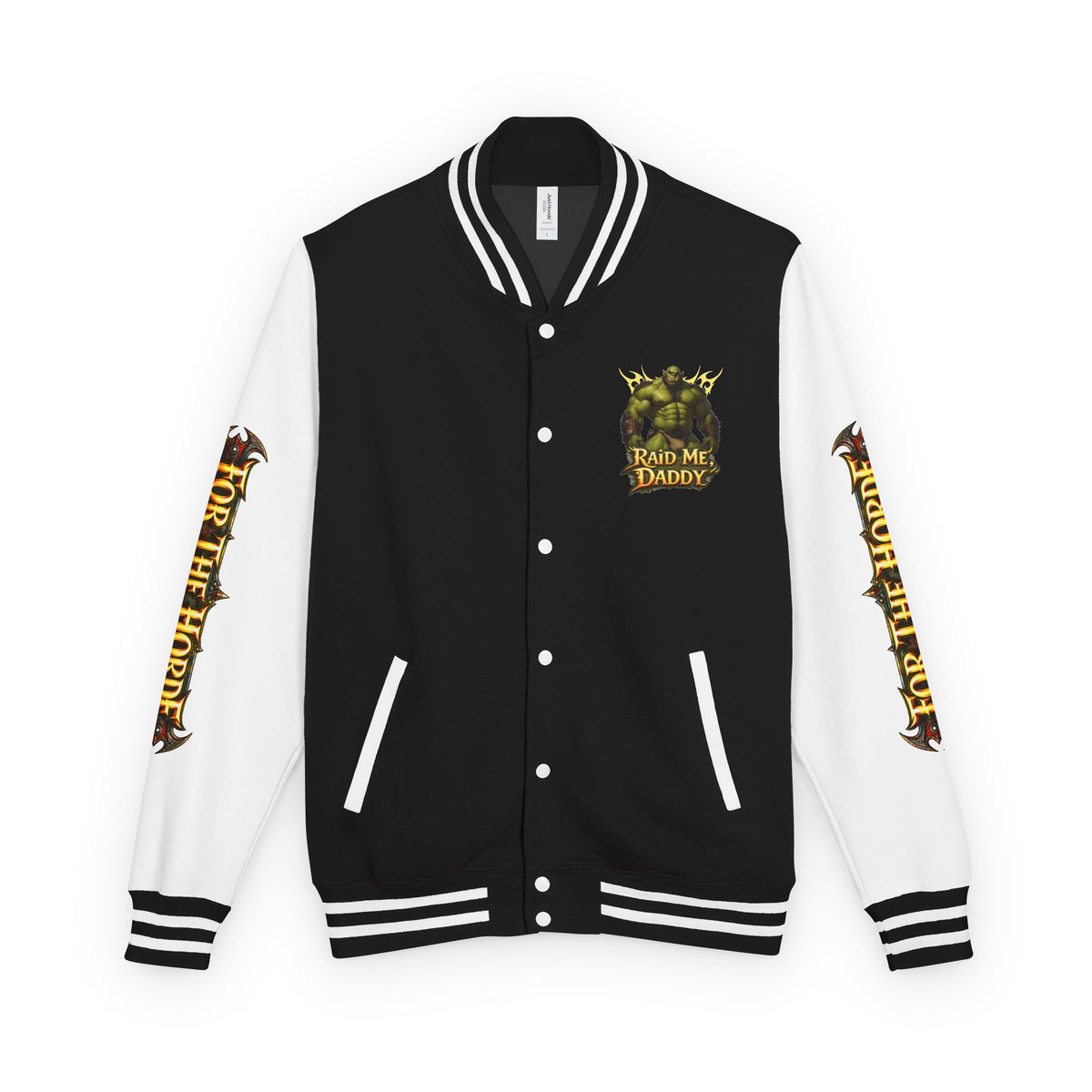 Gay Bear "Raid Me Daddy" Orc Letterman Jacket