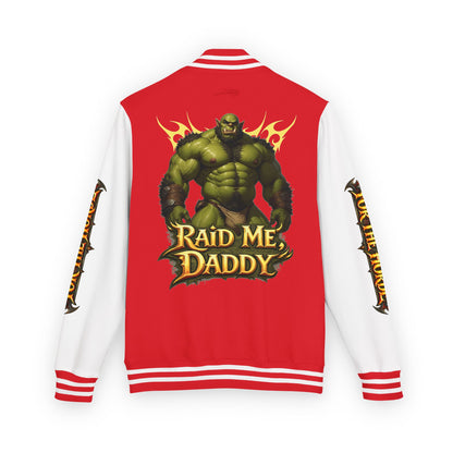Gay Bear "Raid Me Daddy" Orc Letterman Jacket