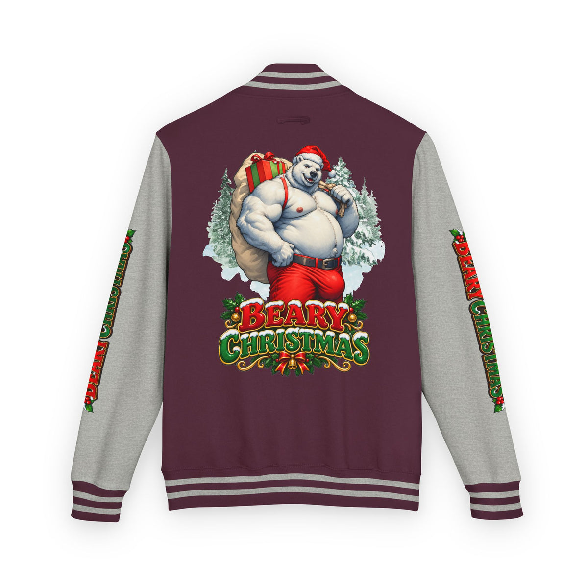 Gay Bear "Beary Christmas" Letterman Jacket