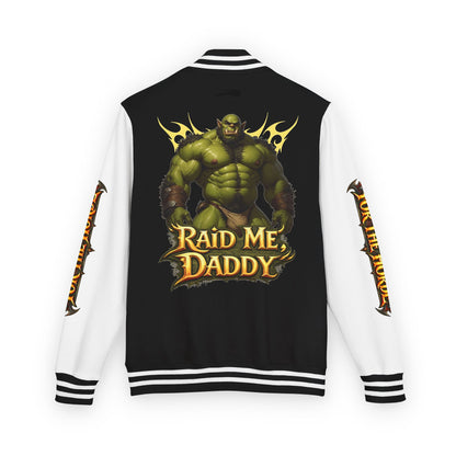 Gay Bear "Raid Me Daddy" Orc Letterman Jacket
